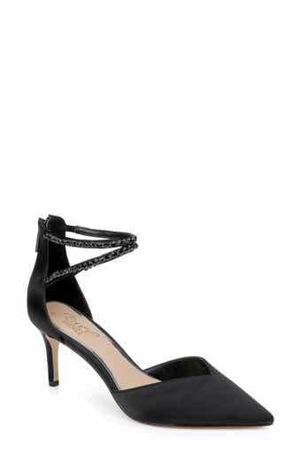 Jewel Badgley Mischka Emmi Ankle Strap Pointed Toe Pump
