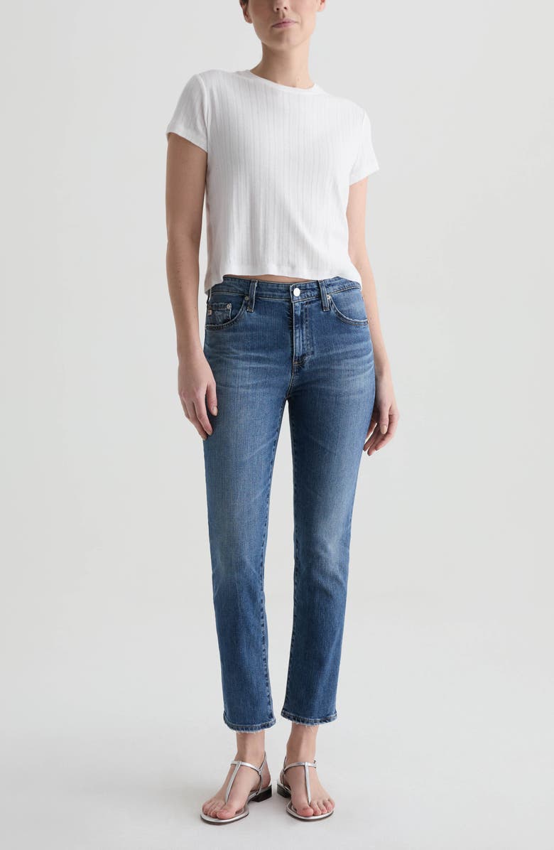 AG Mari Ankle Slim Straight Leg Jeans, Alternate, color, 15 Years Prague