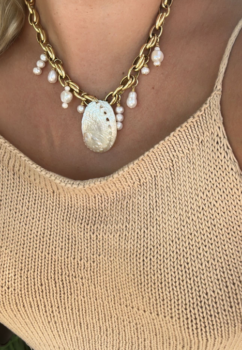 Sccollection Cala Necklace In Gold