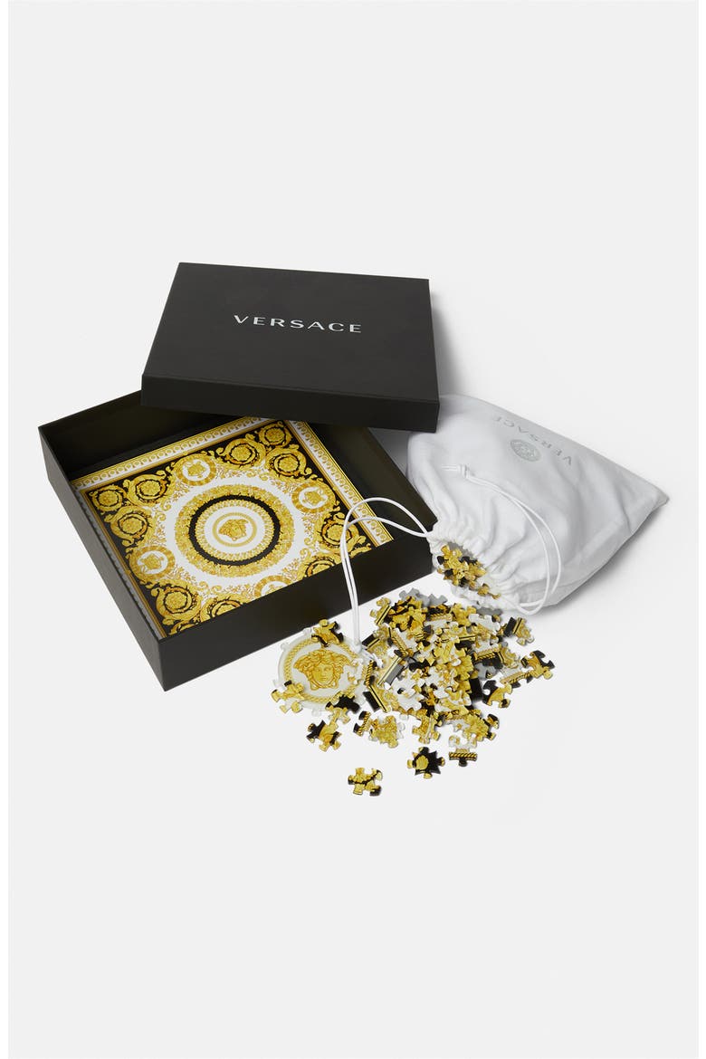 Barocco Plexiglas® Jigsaw Puzzle, Alternate, color, GOLD-WHITE-BLACK