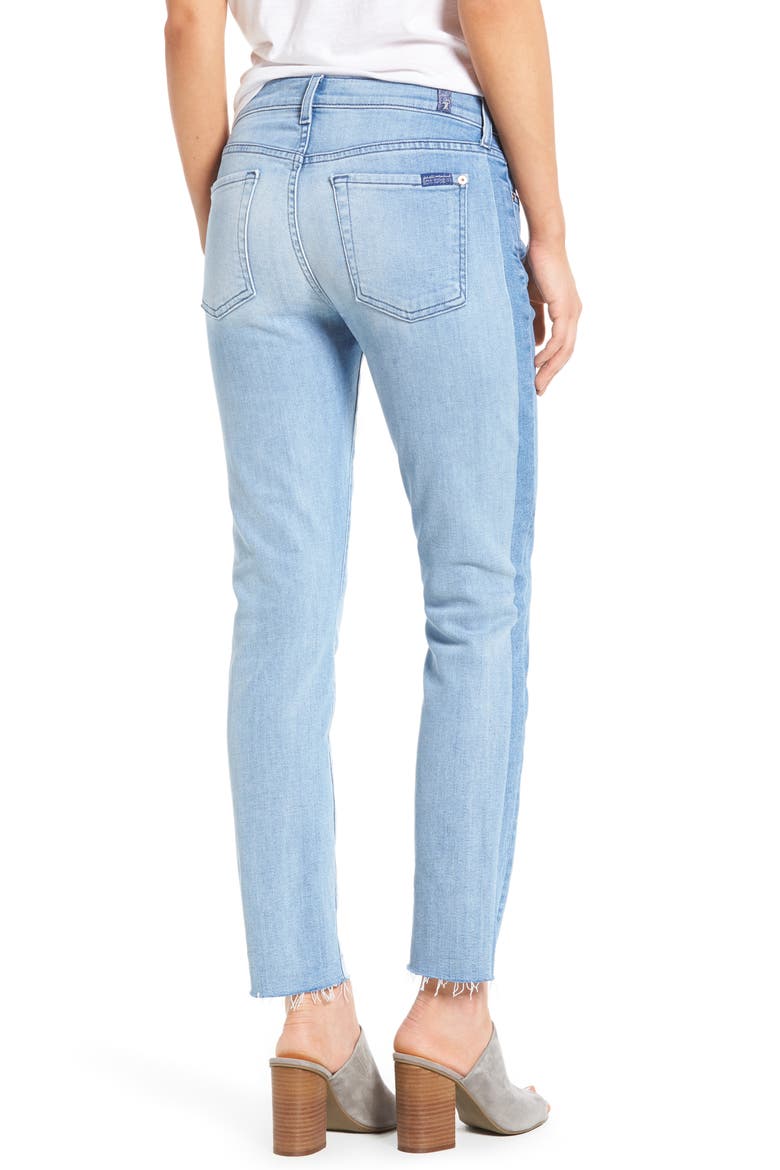 7 For All Mankind® Roxanne Original Ankle Skinny Jeans, Alternate, color, BRIGHT CHELSEA