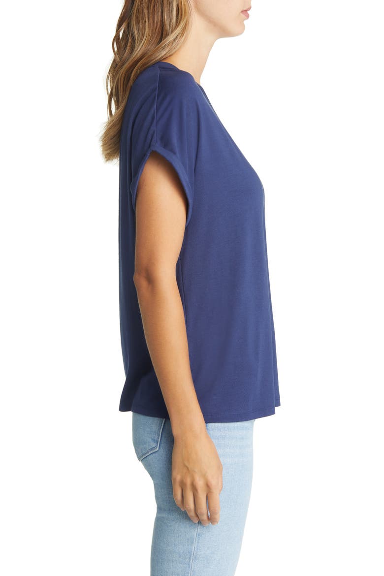 Kauai V-Neck T-Shirt, Alternate, color, ISLAND NAVY