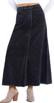 Wash Lab Denim Denim Maxi Skirt