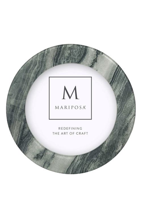 Mariposa Round Picture Frame in Grey 