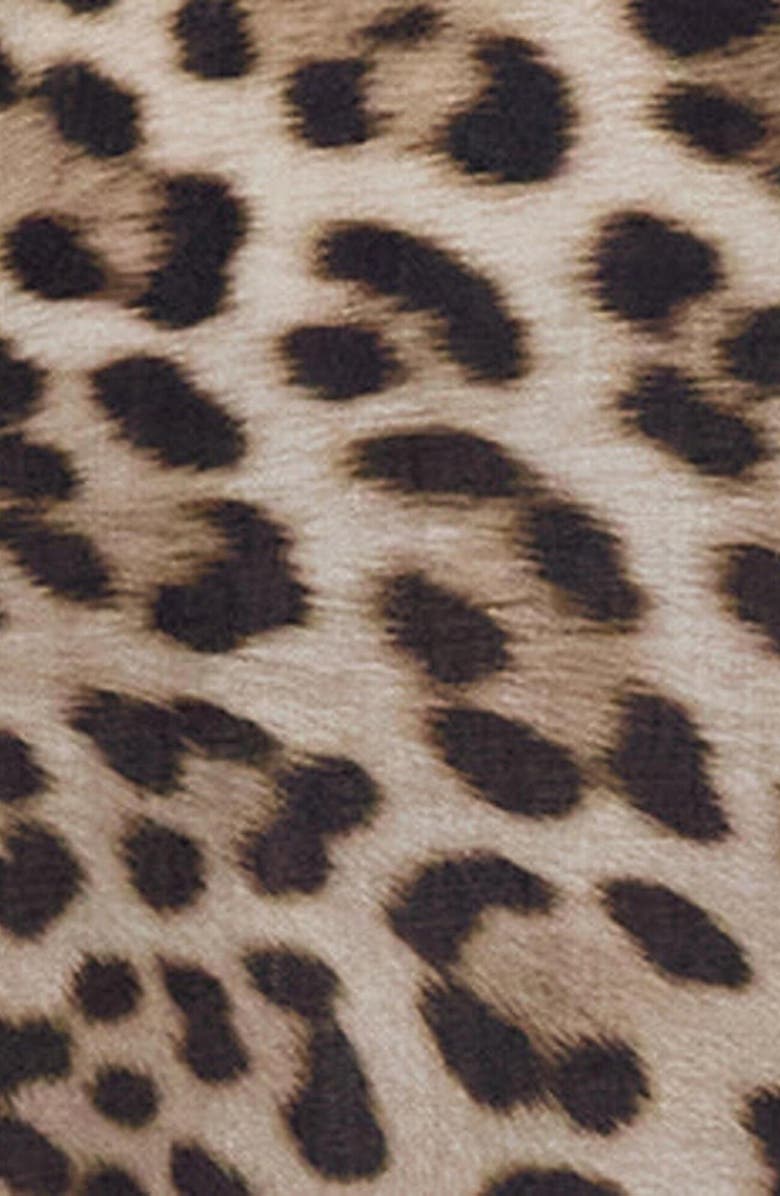 Lords of Harlech Leopard Mens Linen Button-up Shirt, Alternate, color, Leopard Brown