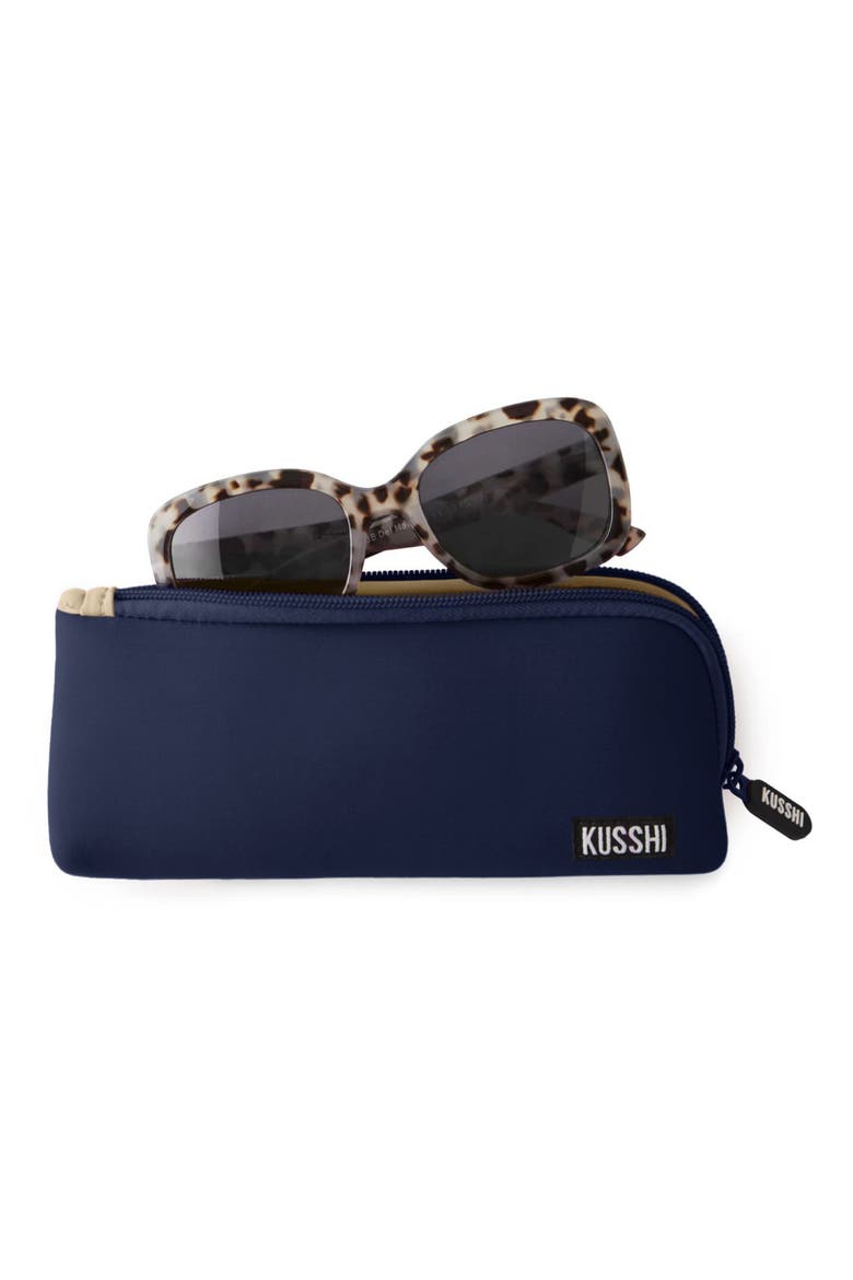 Cosmetics Pencil Case, Alternate, color, NAVY/ KHAKI