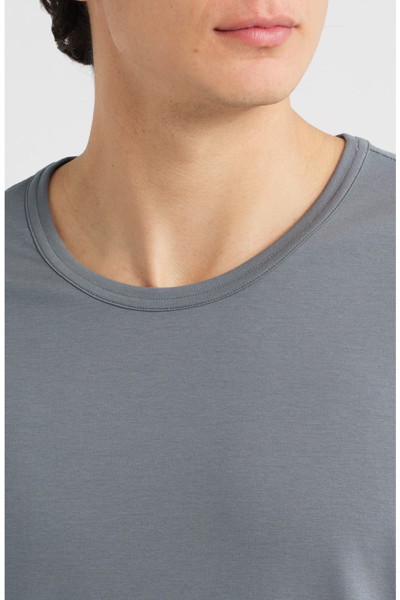 Stretch Cotton & Modal Blend Pajama T-Shirt, Alternate, color, OCEAN