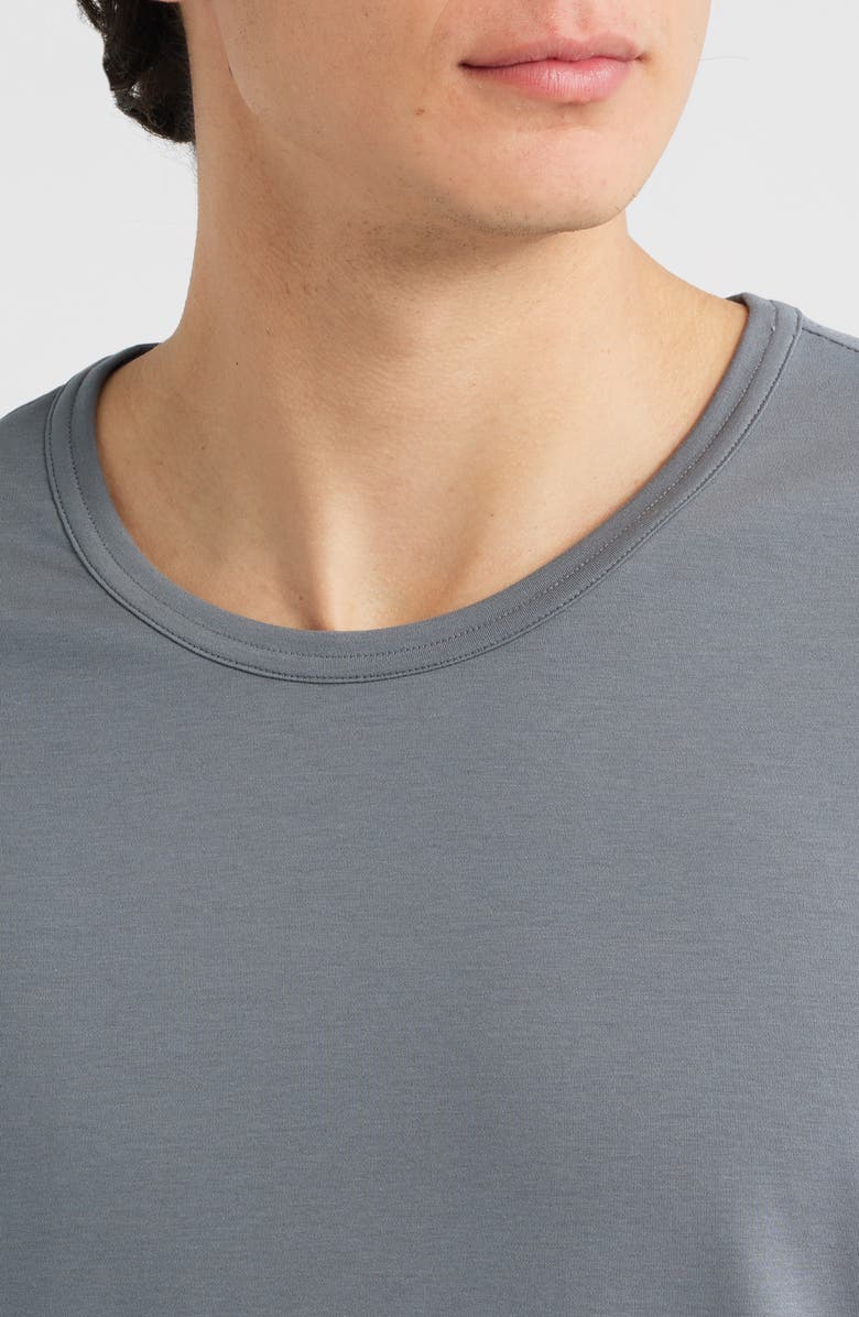 Daniel Buchler Stretch Cotton & Modal Blend Pajama T-Shirt, Alternate, color, Ocean