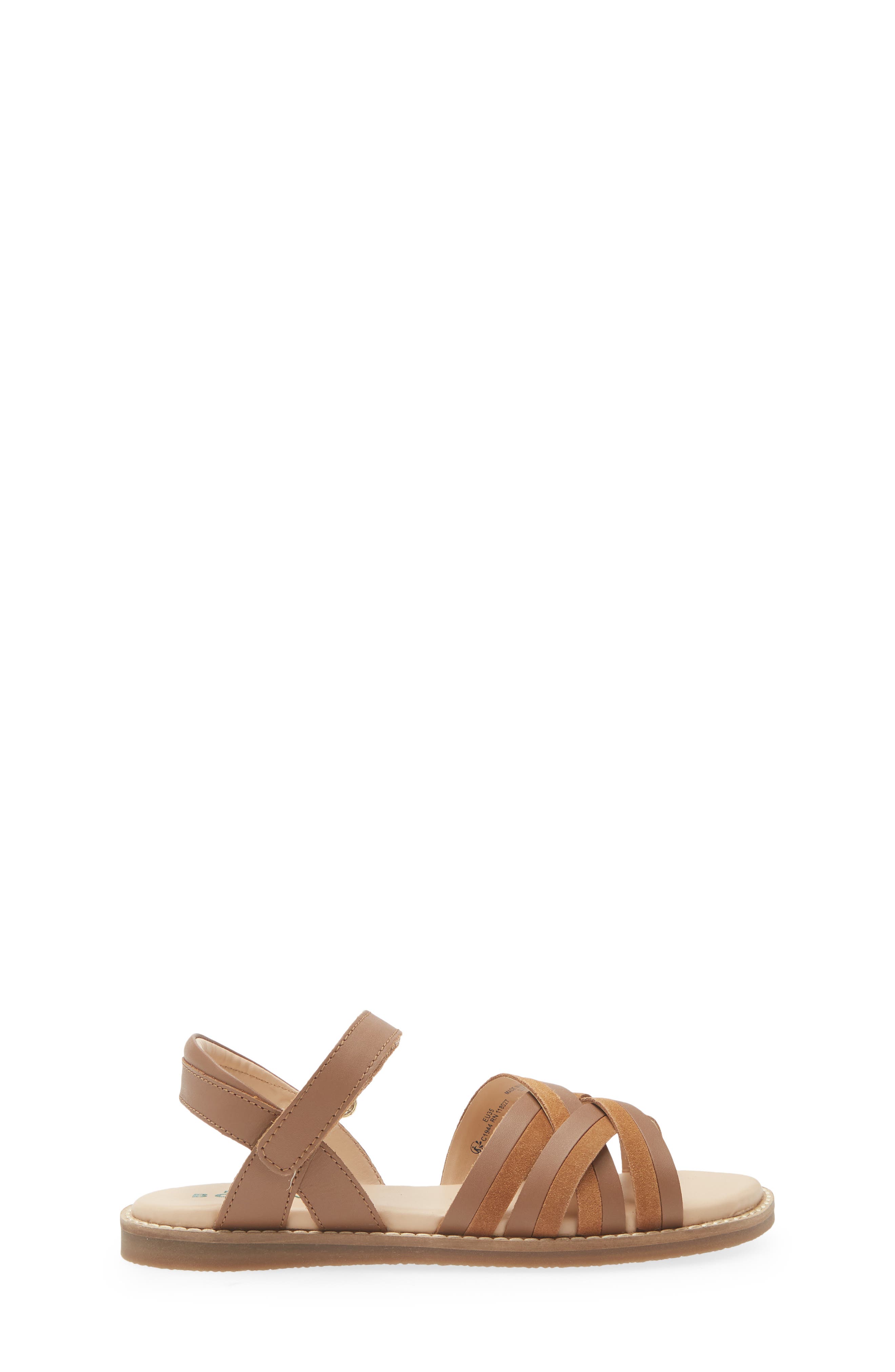 Boden Kids' Ankle Strap Sandal, Alternate, color, Tan