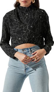 ASTR the Label Floral Long Sleeve Top