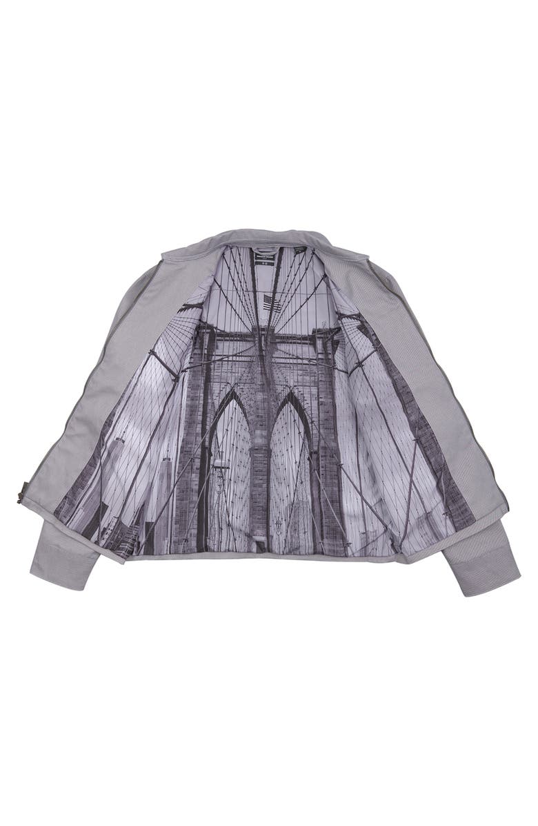 Brooklyn Brigade Slim Fit Solid Brooklyn Bridge Jacket, Alternate, color, Grey