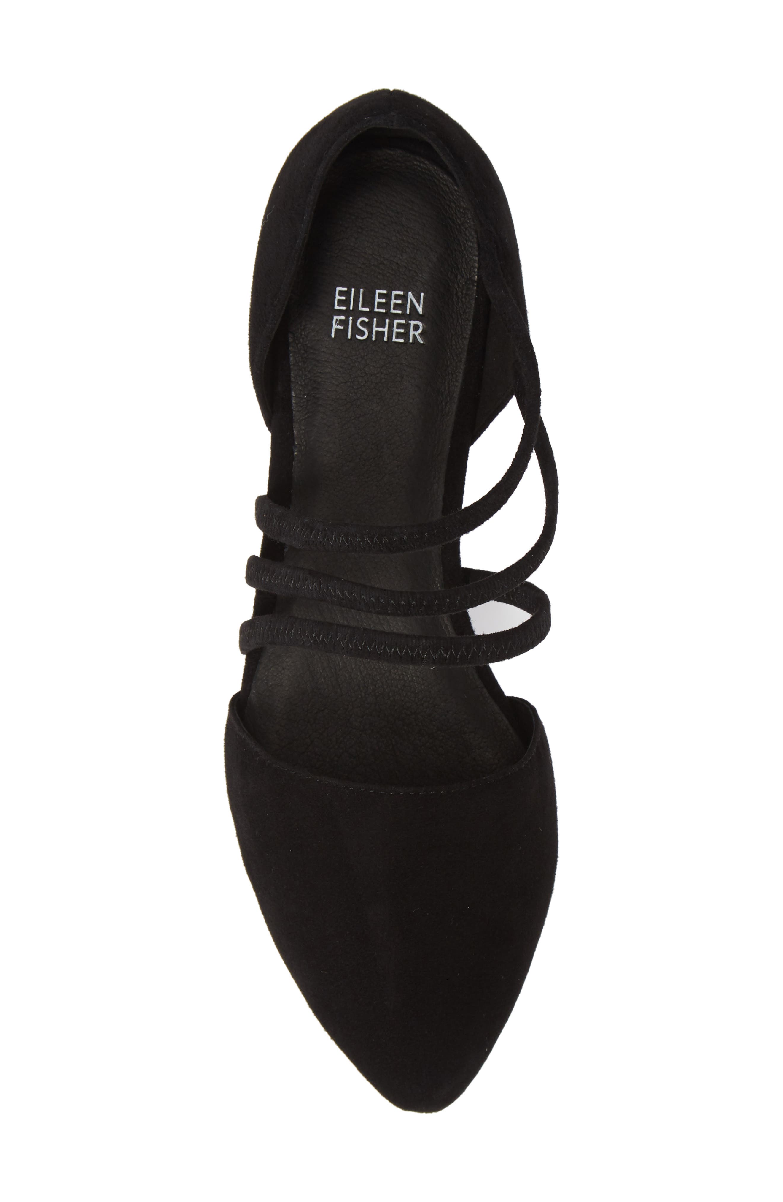 Dear Strappy Flat, Alternate, color, BLACK LEATHER