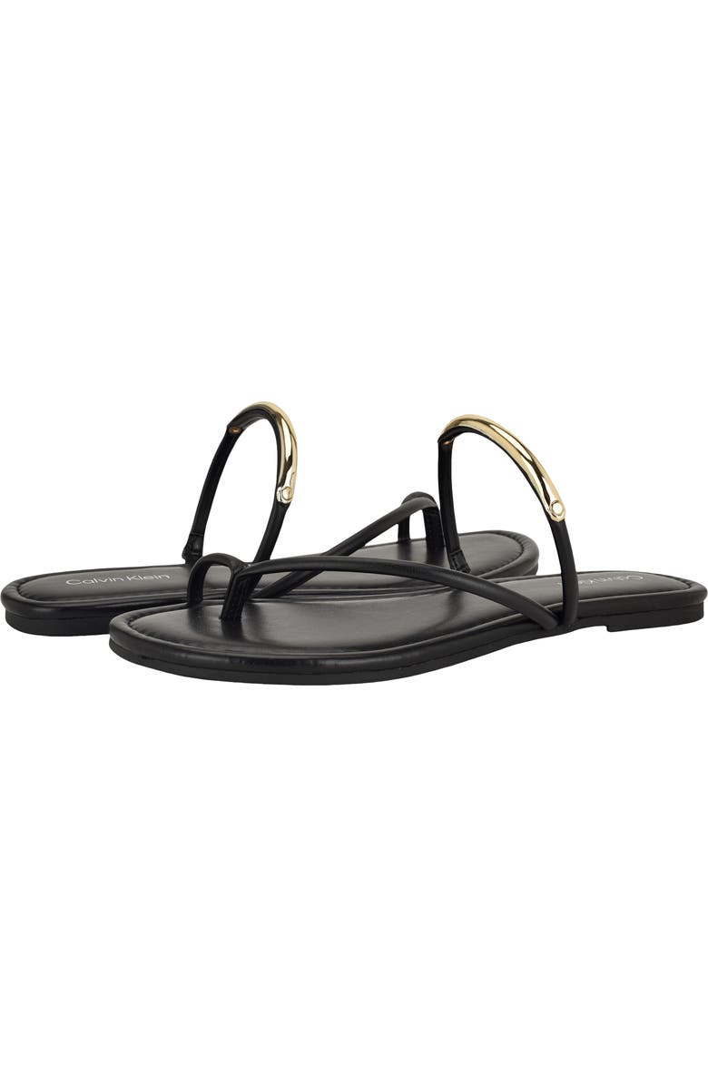Calvin Klein Bienna Toe Loop Sandal, Alternate, color,