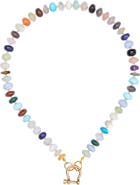 SHOP SPICY DAN Lyla Mixed Gemstone Gold Plated Necklace