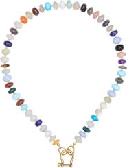 SHOP SPICY DAN Lyla Mixed Gemstone Gold Plated Necklace