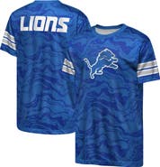Outerstuff Youth Outerstuff Blue Detroit Lions Slant Route Performance T-Shirt