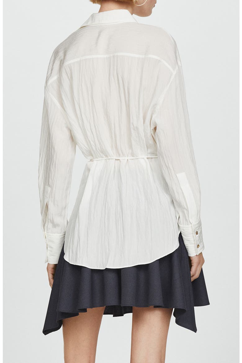 Long Sleeve Woven Shirt, Alternate, color, OFF WHITE
