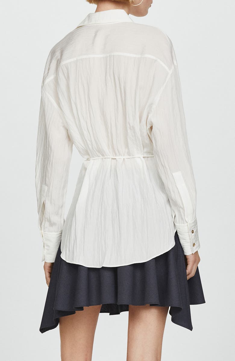 MANGO Long Sleeve Woven Shirt, Alternate, color, 