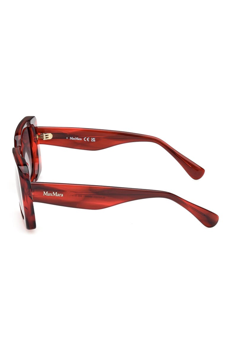 Glimpse3 53mm Polarized Square Sunglasses, Alternate, color, RED/GRADIENT SMOKE