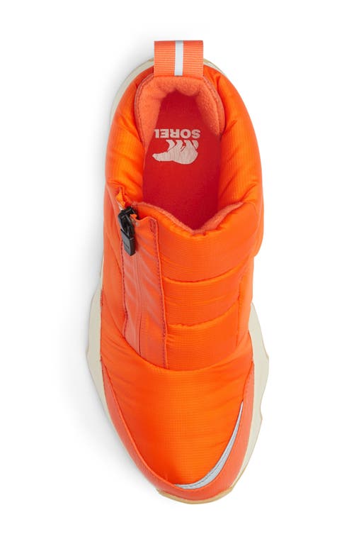 Sorel Kinetic Impact Waterproof Zip Bootie In Orange