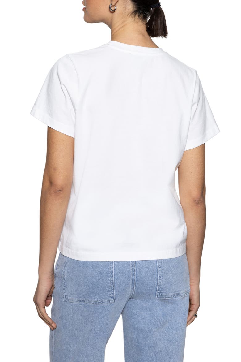 Rose Perfect Cotton T-Shirt, Alternate, color, WHITE