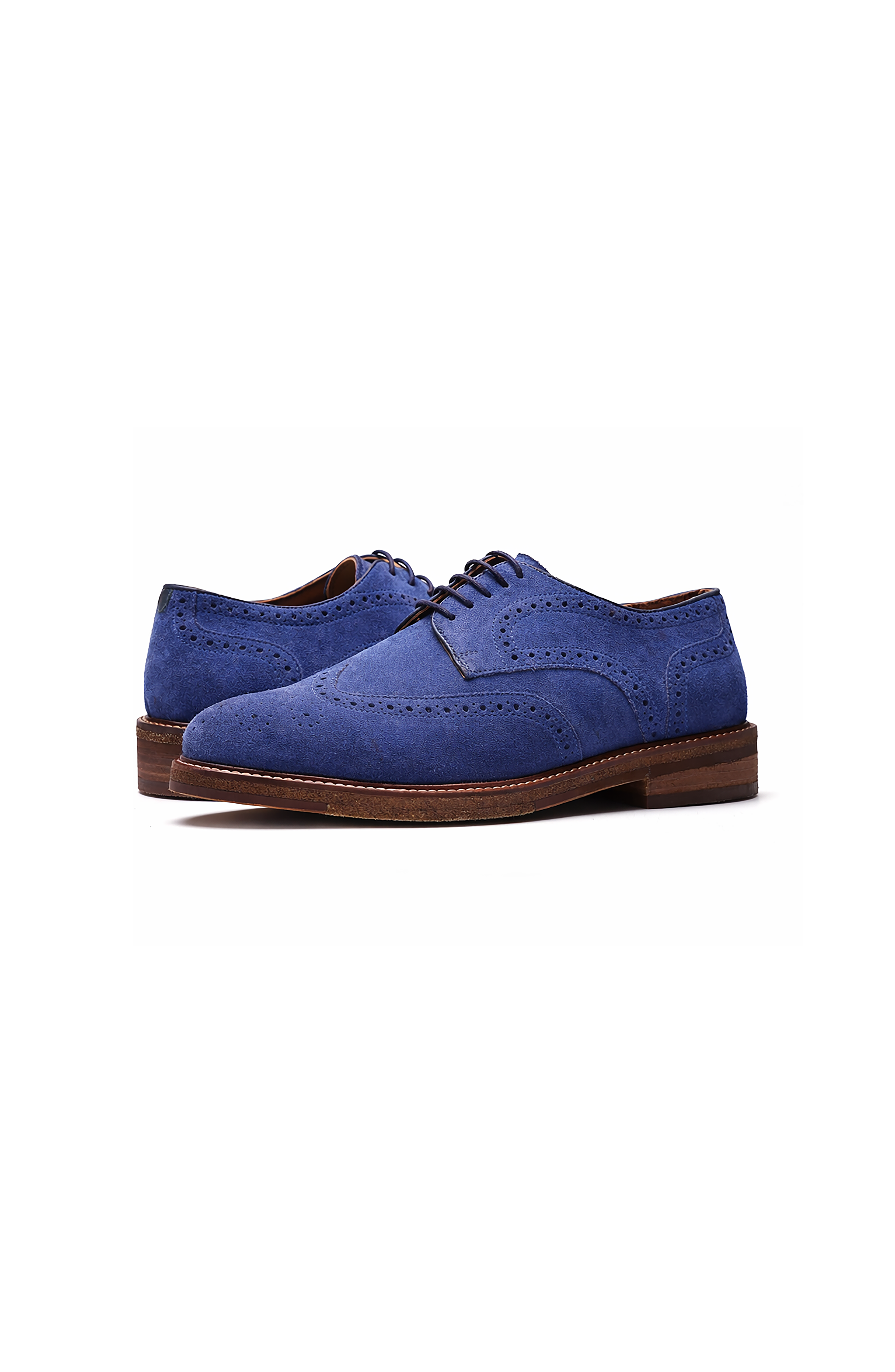 Cambridge Wingtip Lace-up, Alternate, color, Jean Blue Suede