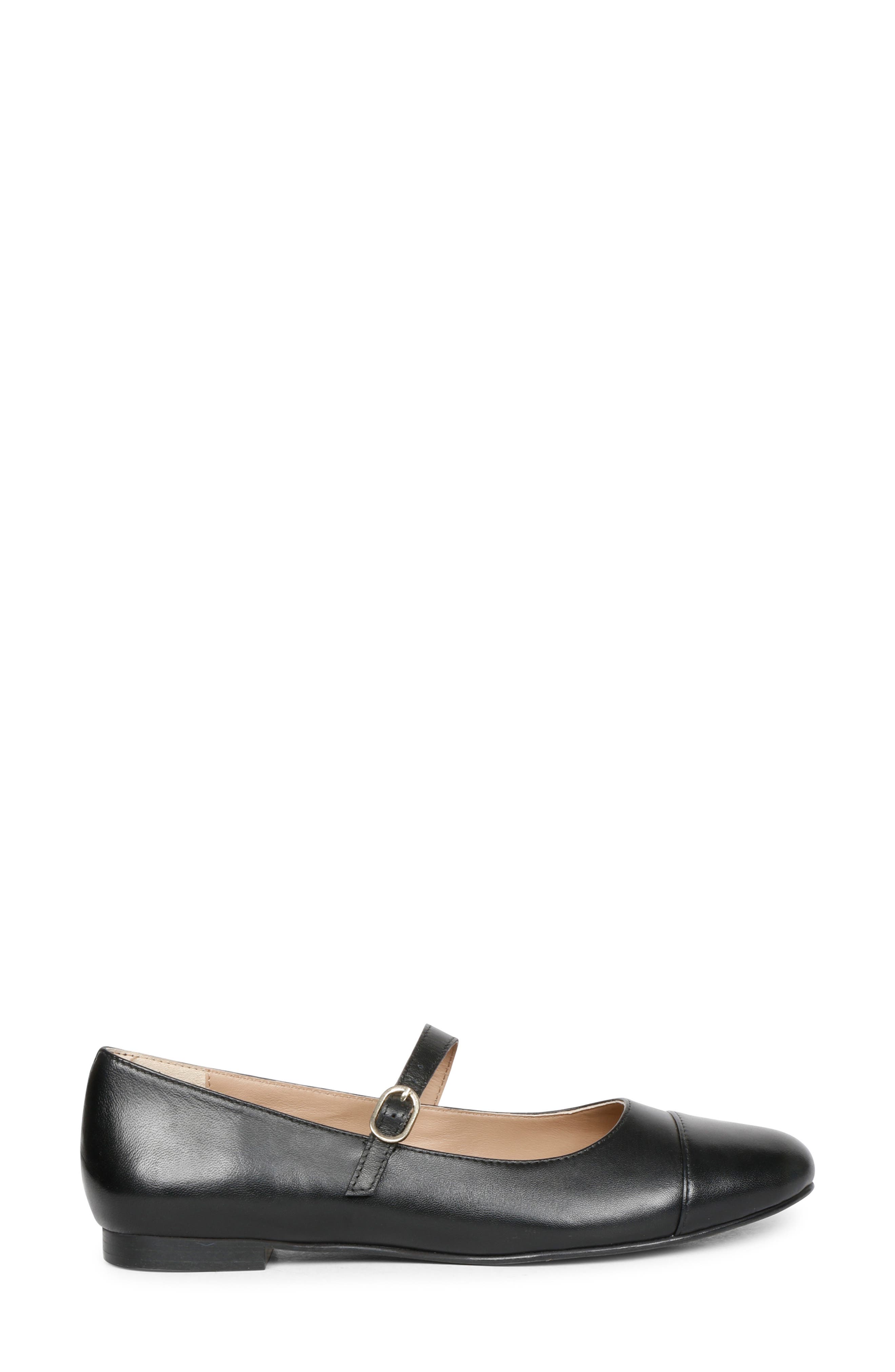 SAINT G Garlen Mary Jane Cap Toe Flat, Alternate, color, Black