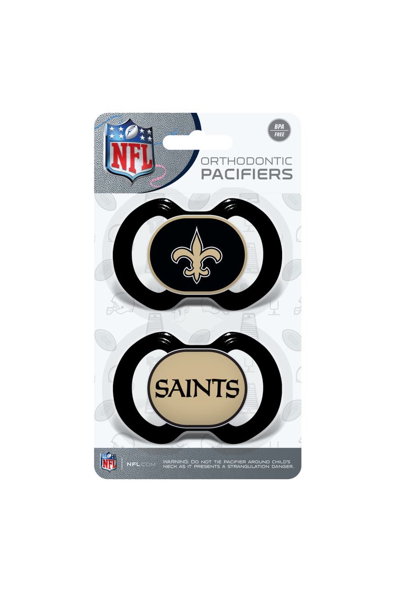 New Orleans Saints Pacifier 2-Pack, Alternate, color, Multicolor
