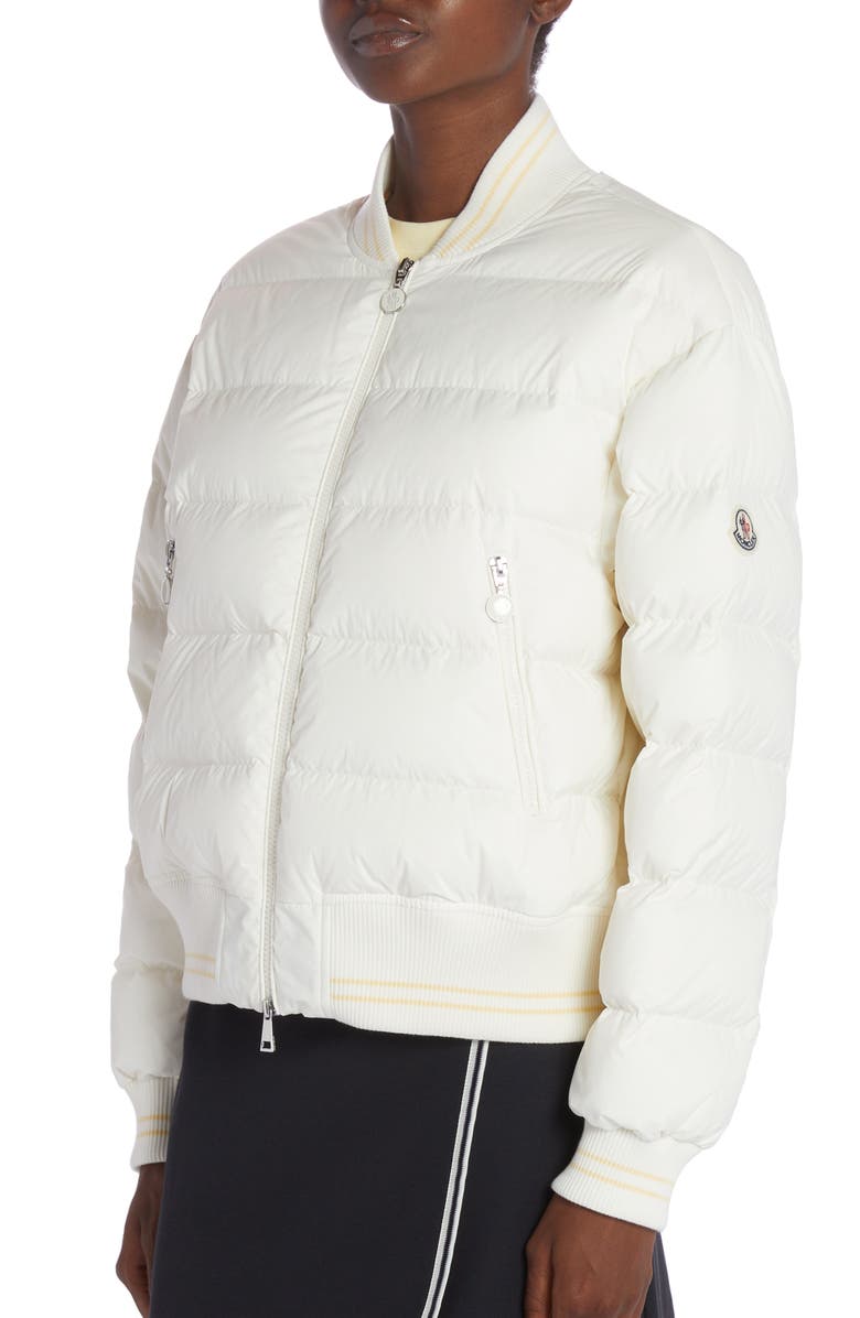 Moncler Argo Down Bomber Jacket, Alternate, color, 