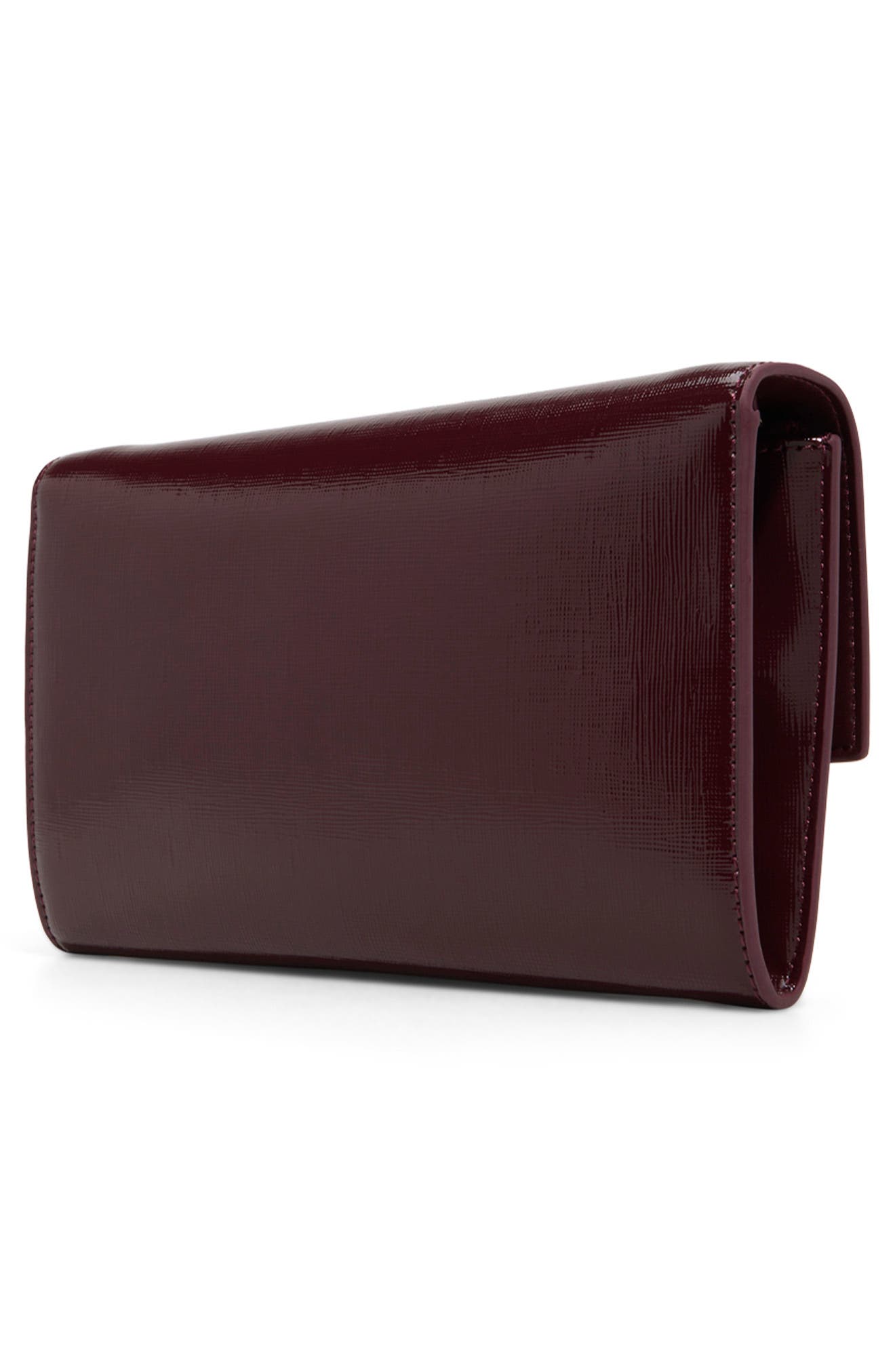 Parisa Faux Leather Crossbody, Alternate, color, BORDEAUX CROSSHATCH SHINY