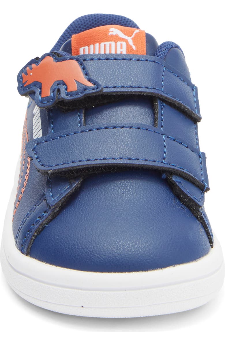 PUMA Kids' Smash 3.0 Dino Sneaker, Alternate, color, Blue Jewel/ Green Fruit