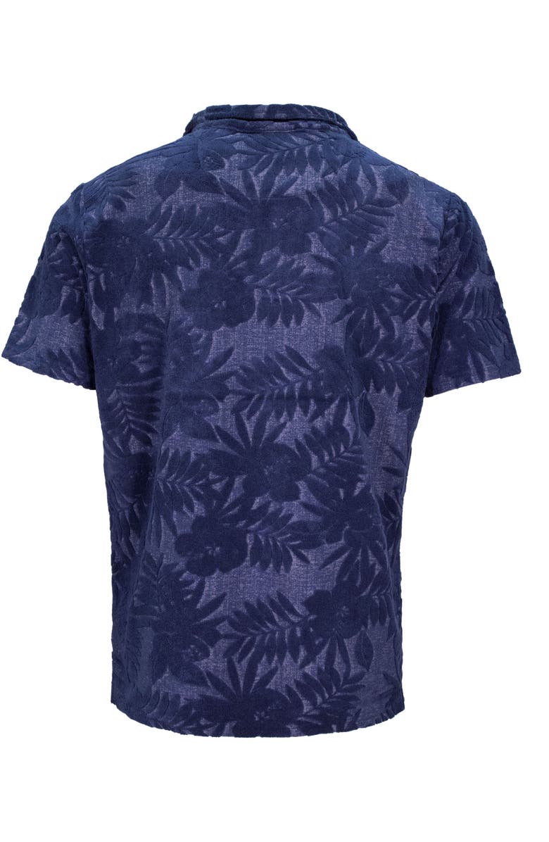 Lords of Harlech Johnny Terry Towel Polo, Alternate, color, Farm Floral Navy