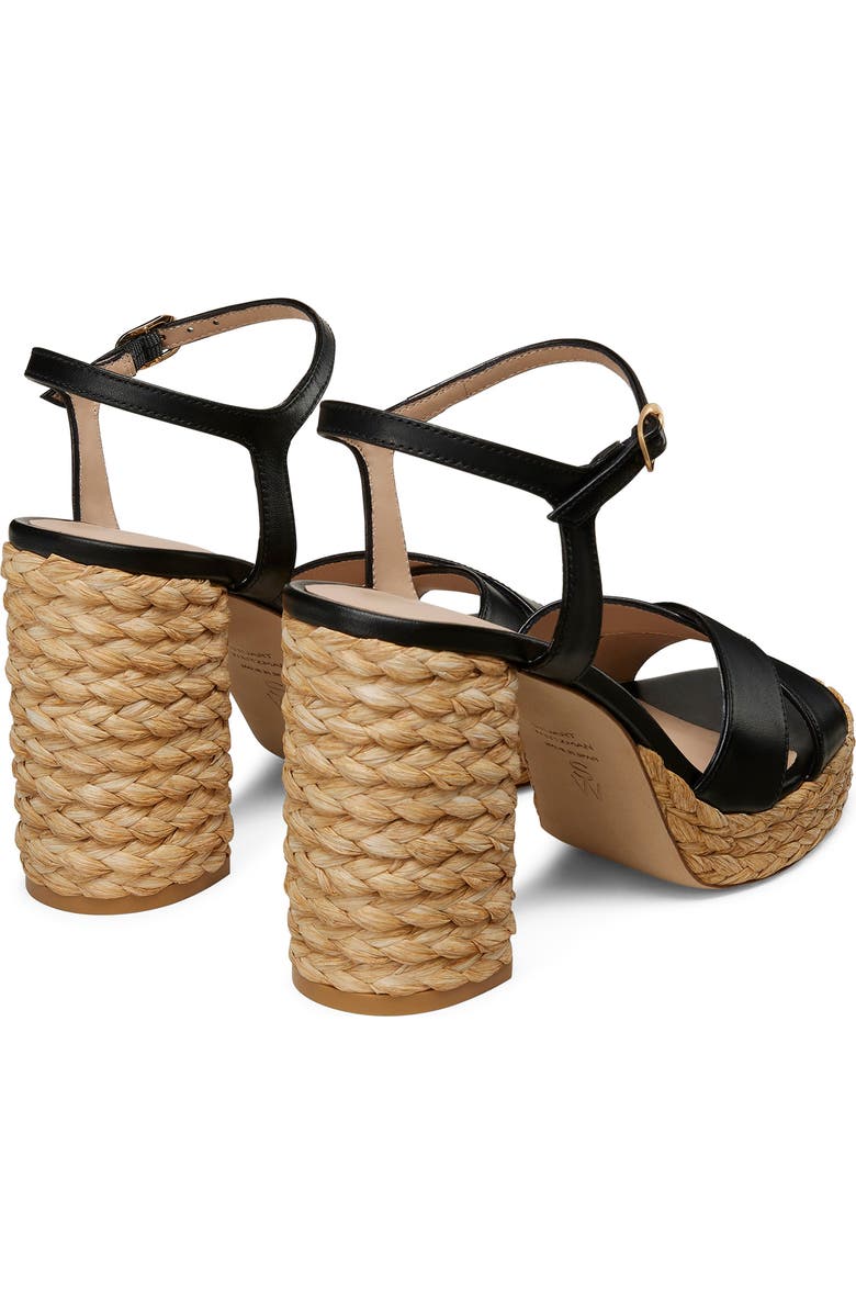 Stuart Weitzman Dayna Platform Sandal, Alternate, color, Black/ Natural