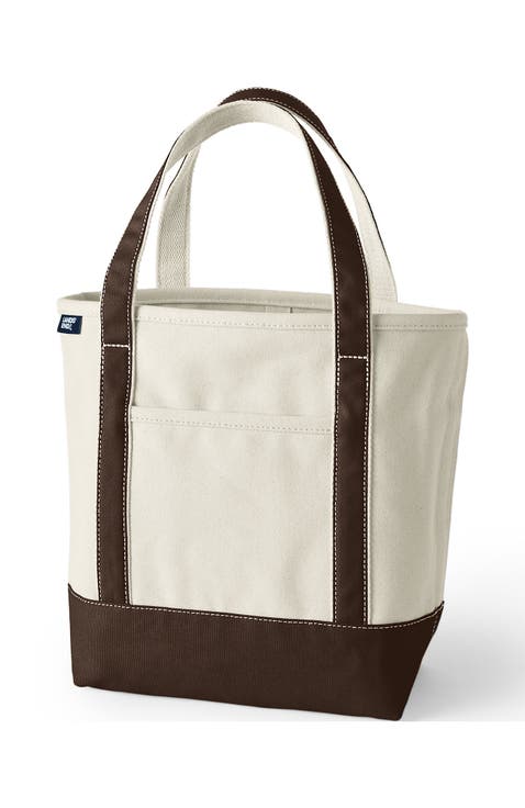 Open Top Canvas Tote Bag
