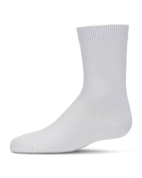 Kid's Basic Soft Rayon Crew Socks (Baby, Toddler, Little Kid & Big Kid)
