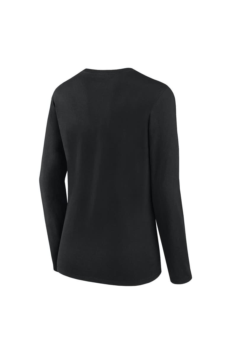 Logo Athletic Women's Logo Athletic Black Las Vegas Raiders Grip Long Sleeve T-Shirt, Alternate, color, Black