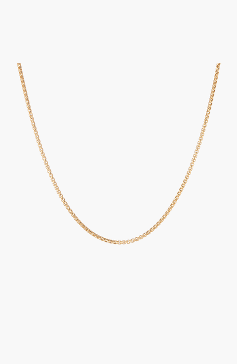 Round Box Chain Necklace