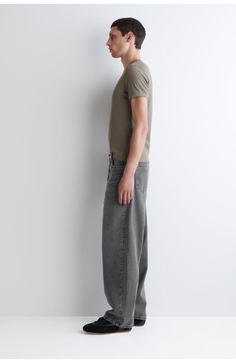 COS Rider Relaxed-Fit Straight-Leg Jeans, Alternate, color, Washed Black