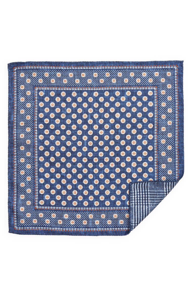 EDWARD ARMAH Reversible Silk Pocket Square, Alternate, color,