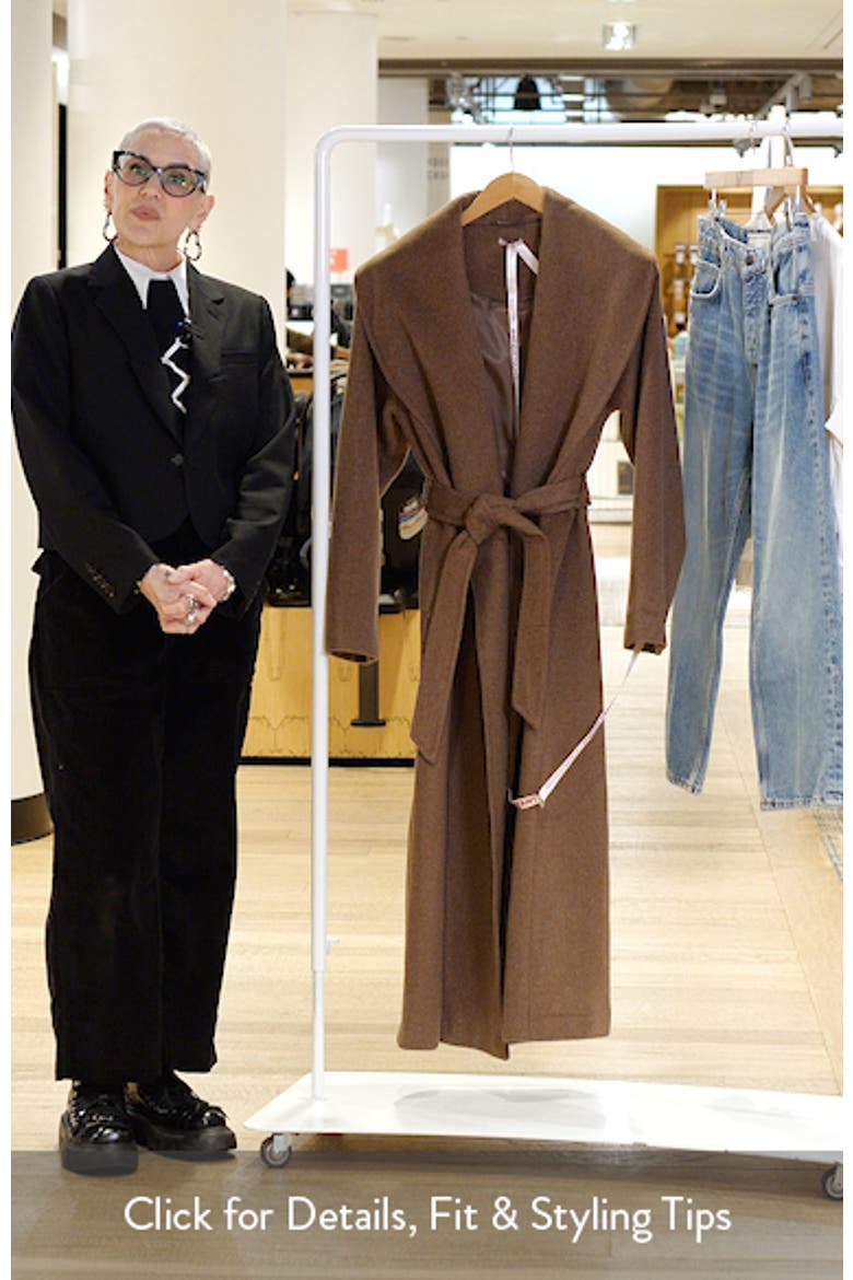 Cocoon Wool Blend Shawl Collar Coat video