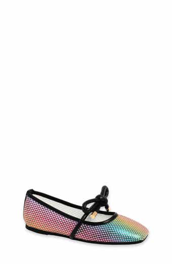SHUSHOP Kids' Ashley Mini Metallic Ballet Flat