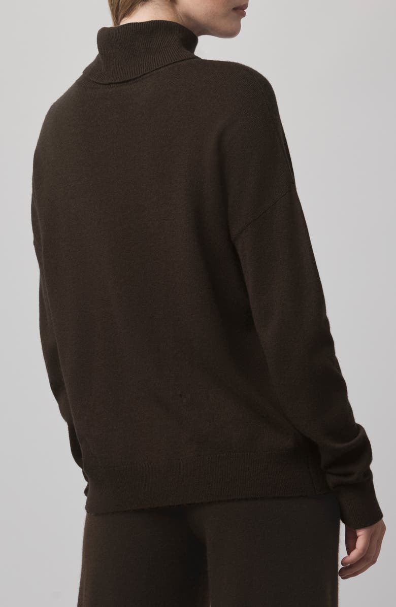 Splendid Tori Cashmere Turtleneck Sweater, Alternate, color, Soft Chocolate Brown
