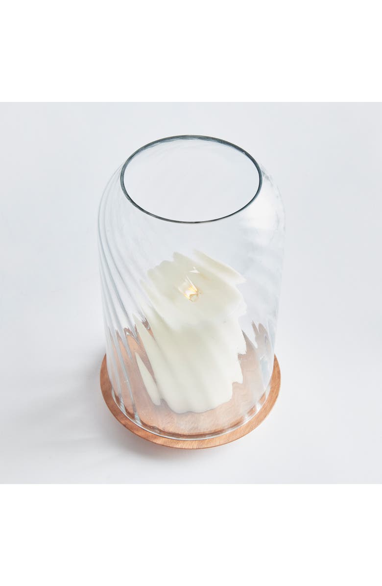 Napa Home & Garden Nira Hurricane Candle Holder Large, Alternate, color, Brown