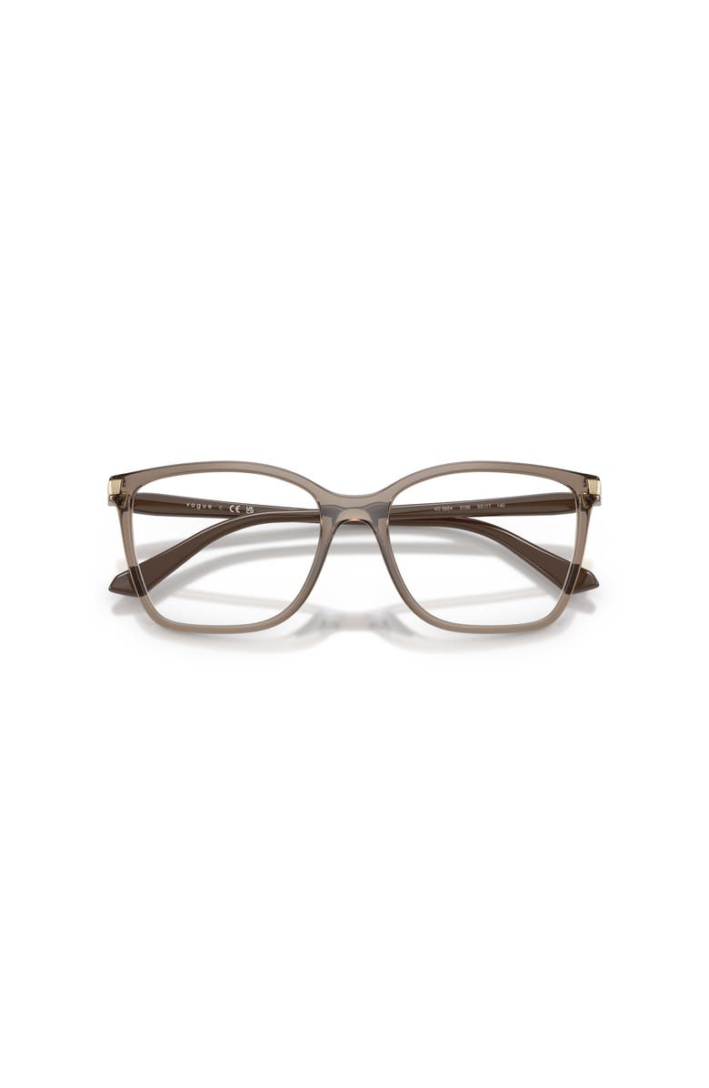 Vogue Eyewear 53mm Square optical glasses, Alternate, color, Brown