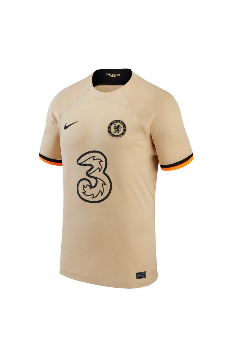 Nike Men's Nike Kai Havertz Gold Chelsea 2022/23 Third Replica Player Jersey, Alternate, color, 