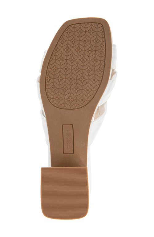 Esprit Summer Block Heel Sandal In Off White