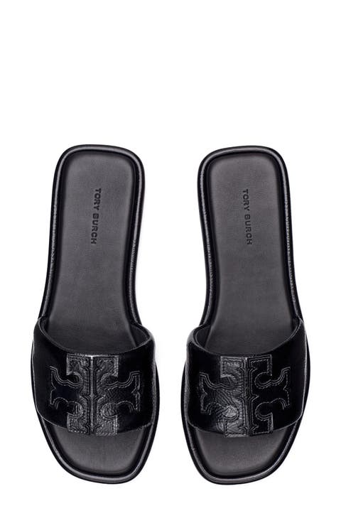 Double-T Leather Sport Slide Sandal (Women)
