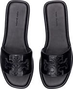 Tory Burch Double-T Leather Sport Slide Sandal