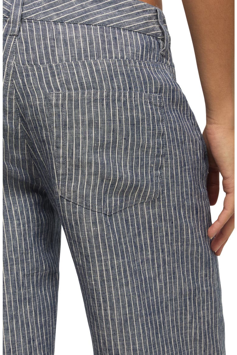 Stripe Linen Baggy Wide Leg Pants, Alternate, color, NAVY STRIPE