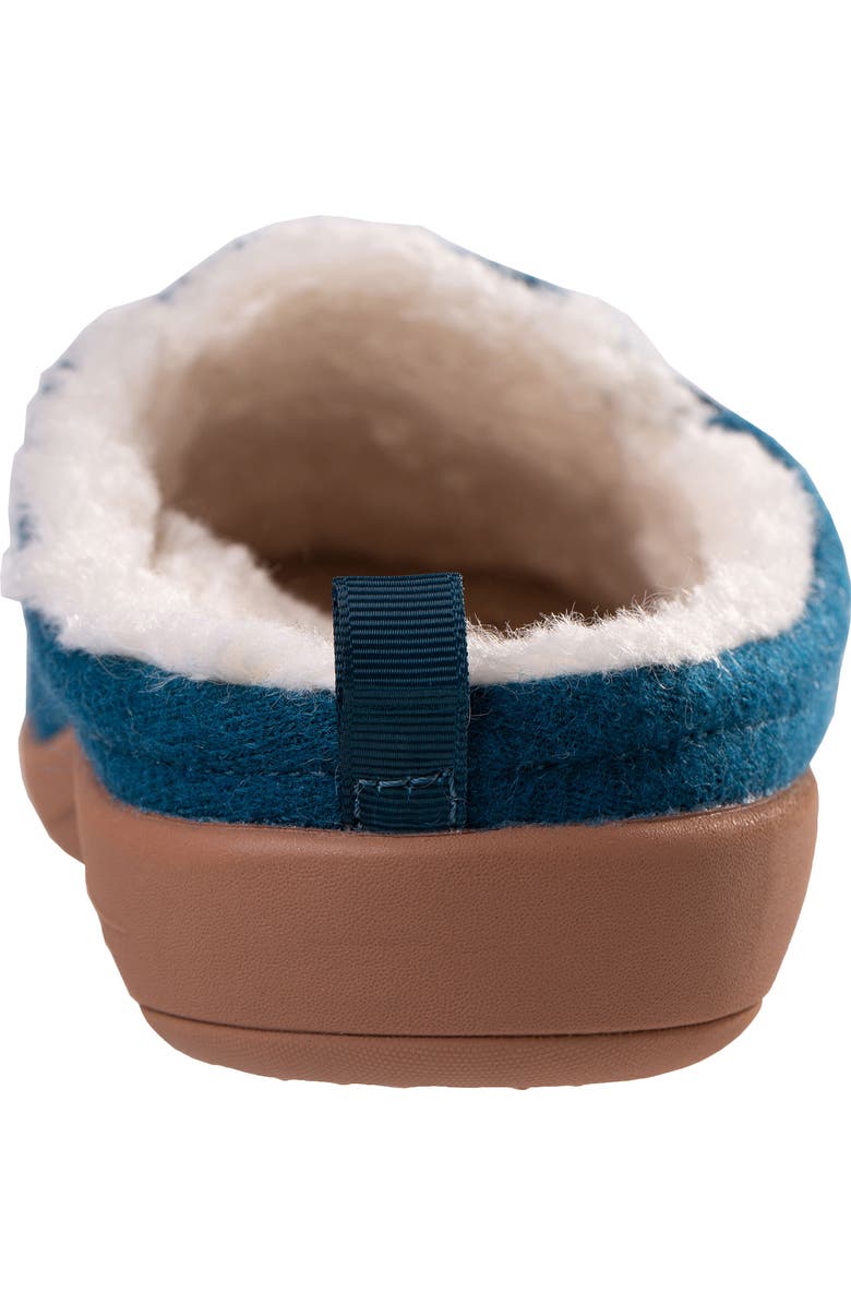 Revitalign Dundee Cozy Faux Shearling Lined Slipper, Alternate, color, Dark Teal